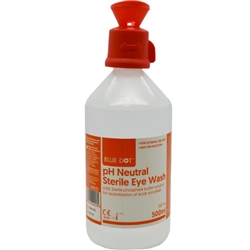 single chemical eye wash