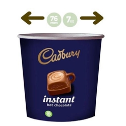 Kenco In-Cup Cadbury Hot Chocolate 25's 76mm Paper Cups