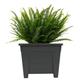 Fixtures Grosvenor Square Planter Black/Ebony 27cm