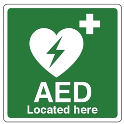 AED Projecting Sign - 500x300mm - 3mm Correx