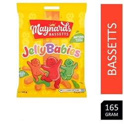 Maynards Bassetts Jelly Babies Sweets Bag 130g