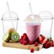 Belgravia 12oz Plastic Smoothie Cups 50's