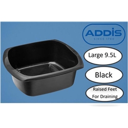 Addis Large Washing Black Bowl 9.5 Litre