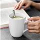 Fixtures Stylish 12oz Plain White Conical Mug