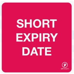 Short Expiry Date 38X38Mm Labels SEDL
