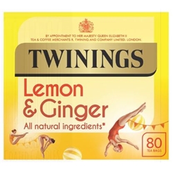 Twinings Lemon and Ginger Tea x 80