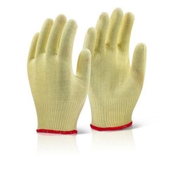 Beeswift Reinforced Mediumweight Gloves 1Pr Yellow 8 KGMW08