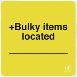 Bulky Items Located 38X38Mm Labels BILL