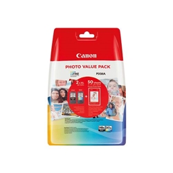 Canon PG-540L/CL-541XL Ink Cartridges K/CMY + 4 x 6 in Photo Paper Value Pack 5224B012