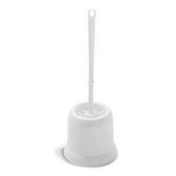 Fixtures White Open Toilet Brush Set