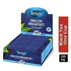 Tetley English Breakfast String & Tag 100'S