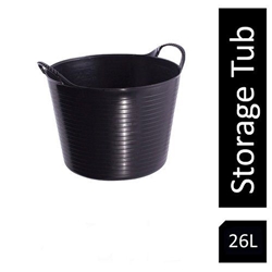 Gorilla Flexi Tub Black Recycled 26 Litre