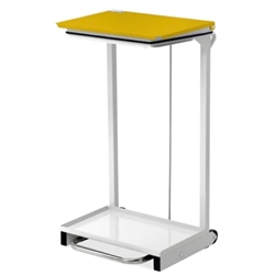 Bristol Maid Sack Holder - 75Ltr - Pedal - Wheels - Yellow Lid