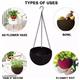 Fixtures Beige Rattan Hanging Basket 25cm x 16cm