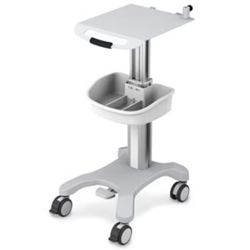 Height adjustable ECG Cart with storage basket -