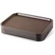 Fixtures Brown Plastic Fast Food Serving Tray {34cm x 26cm}