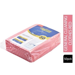 Janit-X Red Multi Purpose 35Gsm Non Woven Cloths 50'S