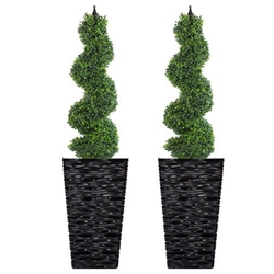 Fixtures Glaze Wave LARGE Planter {Black}