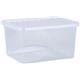 Wham Crystal Clear Plastic Storage Box 37 Litre