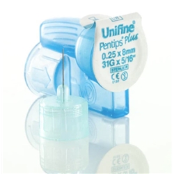UnifinePentipsPlus Diabetes Medication Injection penneedle-8mmx31Gx100 