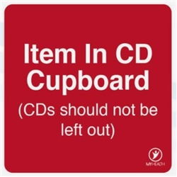 Item In Cd Cupboard 38X38Mm Labels IICCL