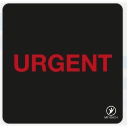 Urgent 38X38Mm Labels URGL