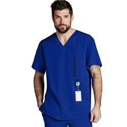 Barco One Male Recycled Scrub Top COBALT small 

