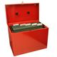Cathedral A4 Red Metal File Box