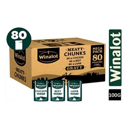 Winalot Meaty Chunks in Gravy 80x100g