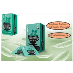 Clipper Fairtrade Organic Infusion Peppermint 25 Envelopes - PACK (6)