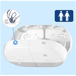 Tork SmartOne Twin Mini Toilet Room Dispenser - white
