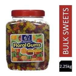 Squirrel Floral Gums, Scented Sweets 2.25kg Resealable Tub - PACK (6)