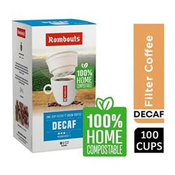 Rombouts Decaf Medium Roast 1 Cup Filters 10's