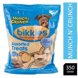 Munch & Crunch Dogs Bikkies Assorted Treats 350g