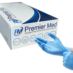 Blue Premier Med Nitrile Gloves (100) – EXTRA SMALL
