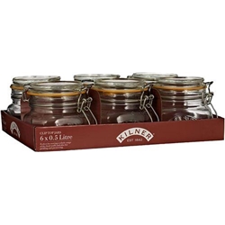 Kilner SQUARE CLIP TOP Jar 0.5 Litre (0025.510) - PACK (12)