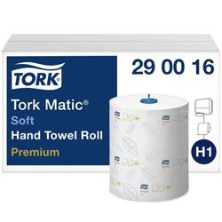 Tork Matic Premium Soft hand Towel Roll 2ply White 6 x 100mtrs
