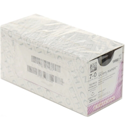 VICRYL RAPIDE, braided, violet,7-0,30cm,1x Reverse.S,6.5mm,3/8C,box 12 -