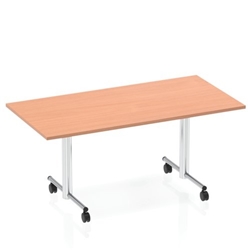 Impulse 1600 Flip Top Rectangular Table Beech