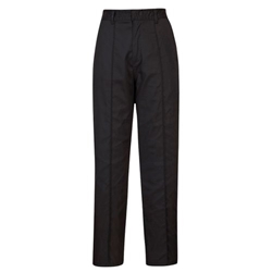 Portwest Womens Elasticated Trousers S Blk Tall