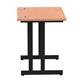 Impulse 800 x 600mm Straight Desk Beech Top Black Cantilever Leg