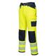 Portwest PW3 Hi Vis Work Trousers 36 Yellow/Navy