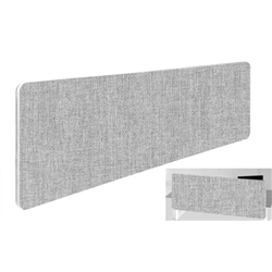 Impulse Plus Oblong 300/1400 Backdrop Screen Rounded Corners Light Grey Fabric Light Grey Edges