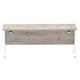 Impulse 1800 x 600mm Straight Desk Grey Oak Top White Cantilever Leg
