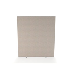 Impulse Plus Oblong 1800/1600 Floor Free Standing Screen Light Grey Fabric Light Grey Edges