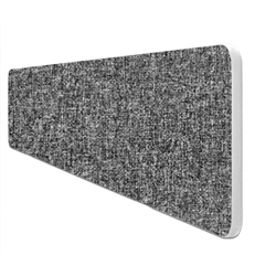 Impulse Plus Oblong 400/1500 Desktop Screen Rounded Corners Lead Fabric Light Grey Edges