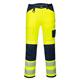 Portwest PW3 Hi Vis Work Trousers 44 Yellow/Navy