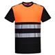Portwest PW3 Hi Vis Cotton Comfort Class 1 T-Shirt S/S 2XL Blk/Orange