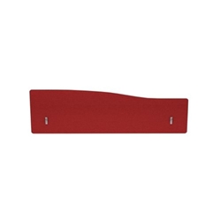 Impulse Plus Wave 300/1400 Backdrop Screen Rounded Corners Burgundy Fabric Light Grey Edges