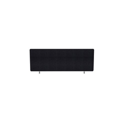 Impulse Plus Oblong 300/1000 Desktop Screen Rounded Corners Black Fabric Light Grey Edges